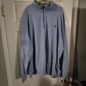 Polo Ralph Lauren Men's Sky Blue Zip-Up Sweater